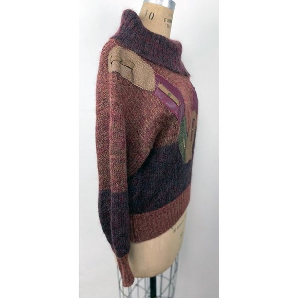 Vintage 1980s Italian Leather La Squadra Sweater - Picture 6 of 6